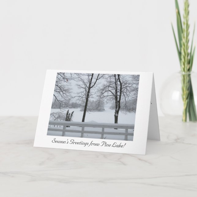 Carte de voeux de vacances (Devant)