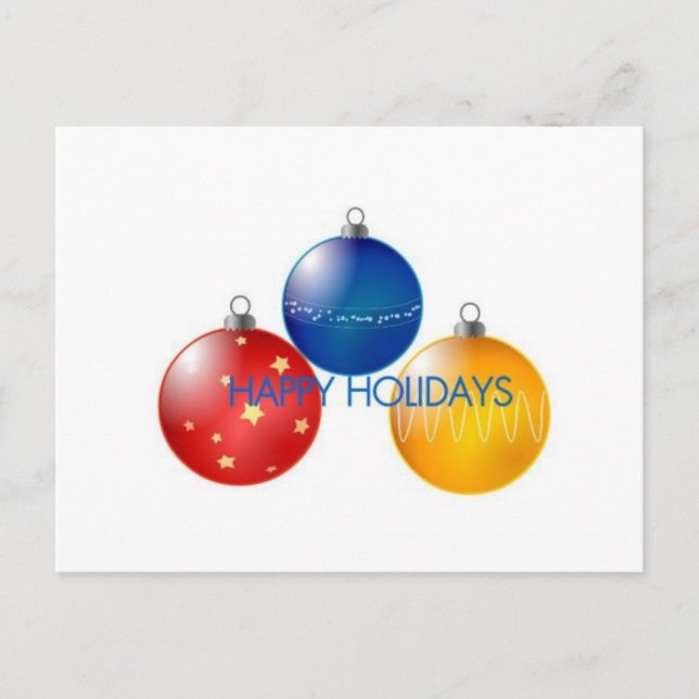 Carte de voeux de vacances (Devant)