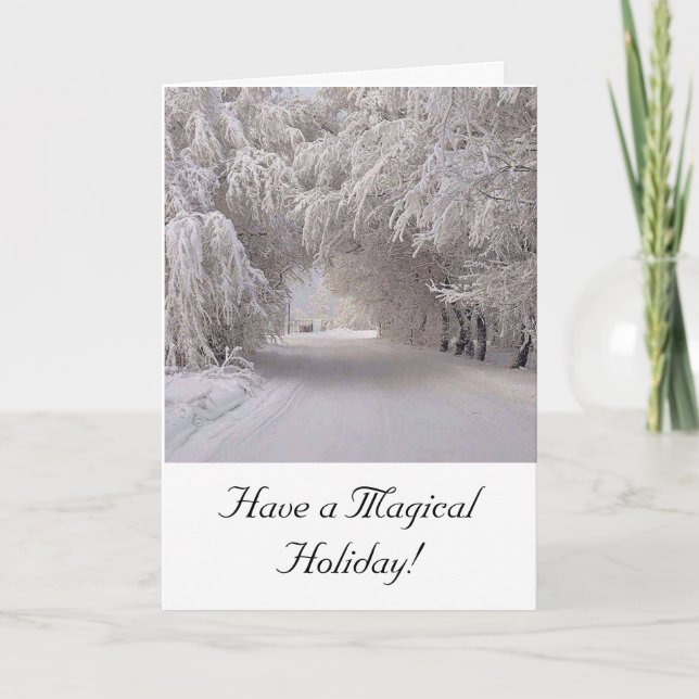 Carte de voeux de vacances (Devant)