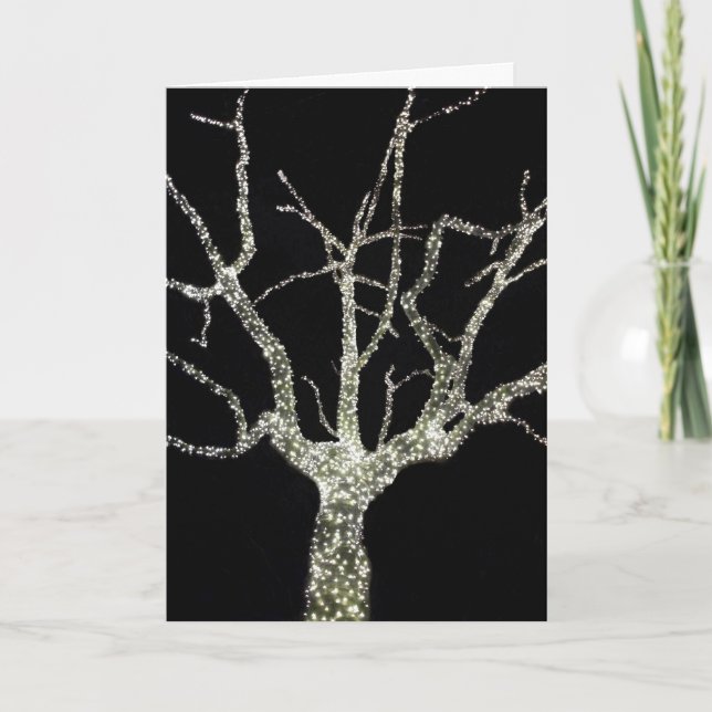 Carte de vœux de vacances 'Arbre de Lumière' - Sai (Devant)