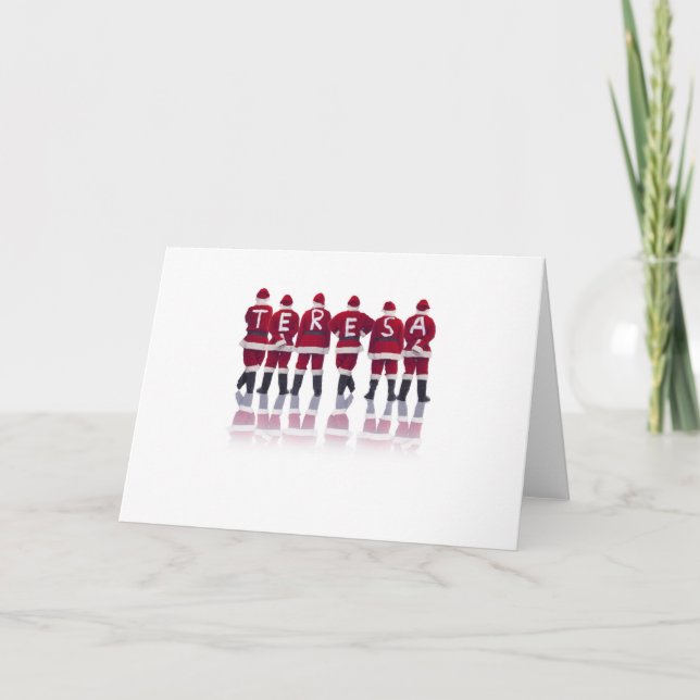 Carte De Voeux De Vacances Avec N'Importe Quel Nom (Devant)