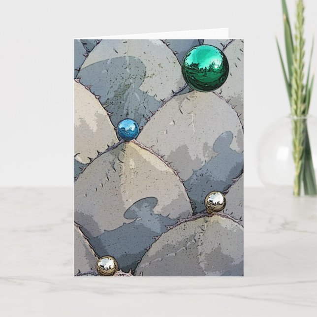 Carte de voeux de vacances d'agave (Devant)