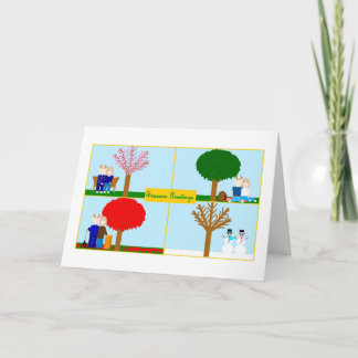 Carte de voeux de vacances/de Noël