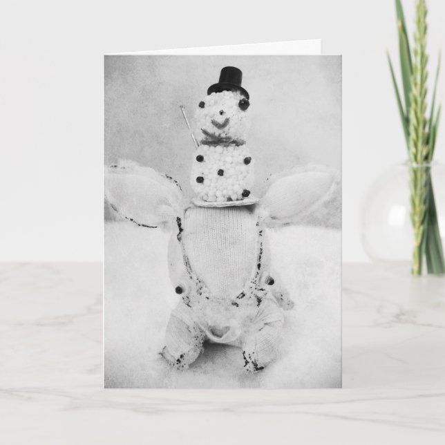 Carte de voeux de vacances de Noël avec un (Devant)