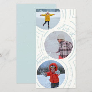 Carte de vœux de vacances haute - Neige ondoyante