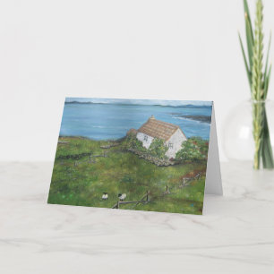 Carte de vœux de vacances irlandaise, Irlande, Car