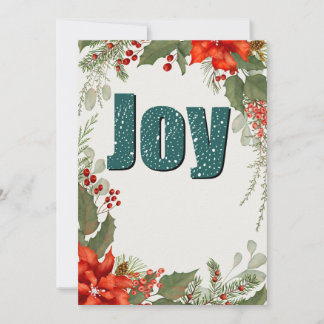 Carte de vœux de vacances Joie festive