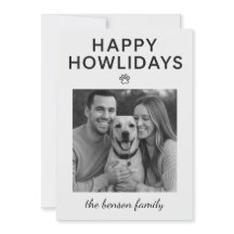 Carte de vœux de vacances pour chien Happy Howlida