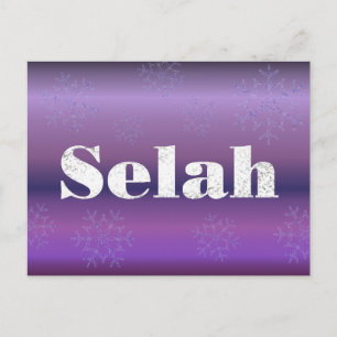 Carte de vœux de vacances Selah
