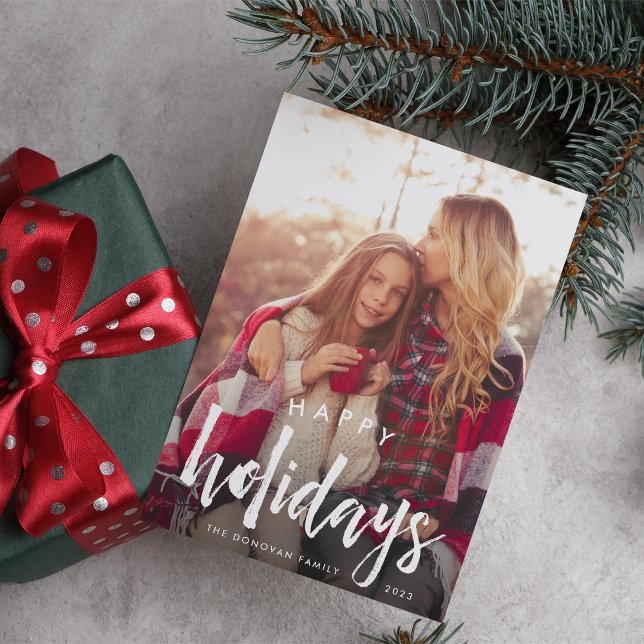 Carte de vœux de vacances | Superposition esquissé (Créateur téléchargé)