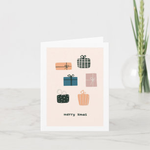 Carte de voeux de vacances tirée à la main