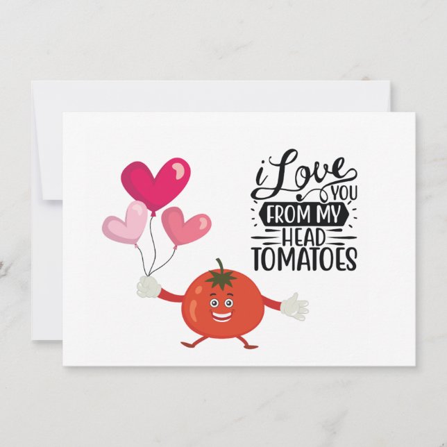 Carte de vœux de vacances Tomato Flat (Devant)