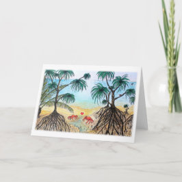 Carte de voeux de Valentine d'amour de crabe