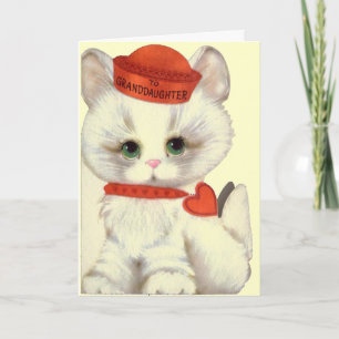 Carte de voeux de Valentine de petite-fille