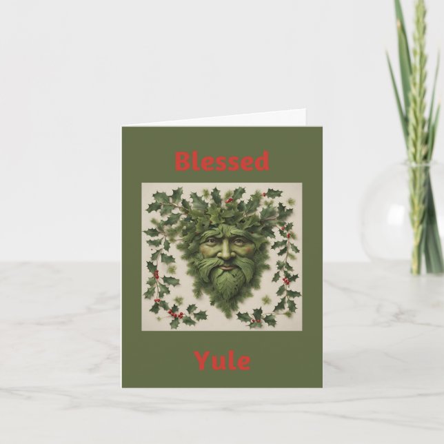Carte de vœux de Yule bénie (Devant)