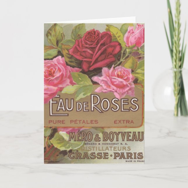 Carte de voeux d'Eau de Roses (Devant)