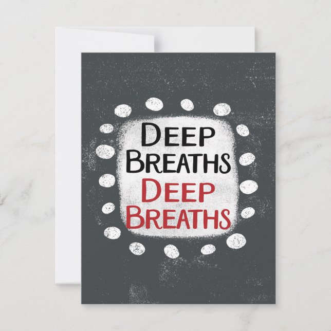 Carte de voeux Deep Breaths (Devant)