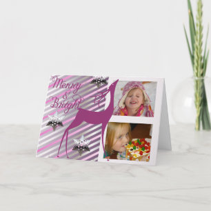 Carte de voeux Deer Merry et Bright Photo