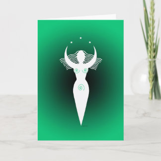 Carte de voeux "Déesse de l'abondance"