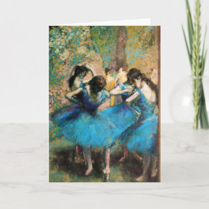 Carte de voeux Degas Blue Dancers