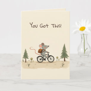 Carte de vœux d'encouragement pour enfants avec un