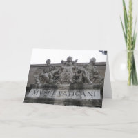 Carte de voeux d'entrée de Vatican