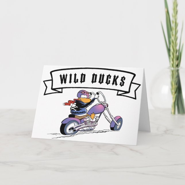 Carte de voeux des canards sauvages du marais (Devant)
