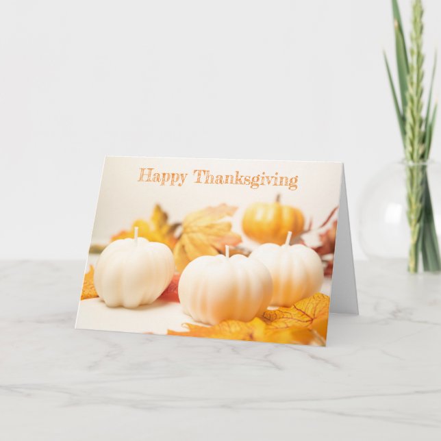 Carte de voeux des Citrouilles de Thanksgiving (Devant)
