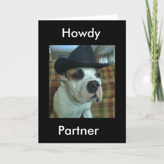Carte de voeux des partenaires Howdy