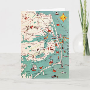 Carte de voeux des plages des banques extérieures