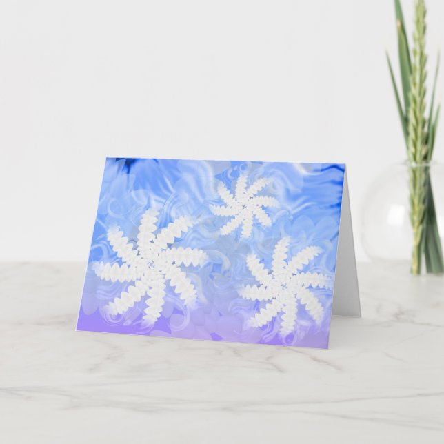 Carte de voeux design de la rotation de la fleur d (Devant)