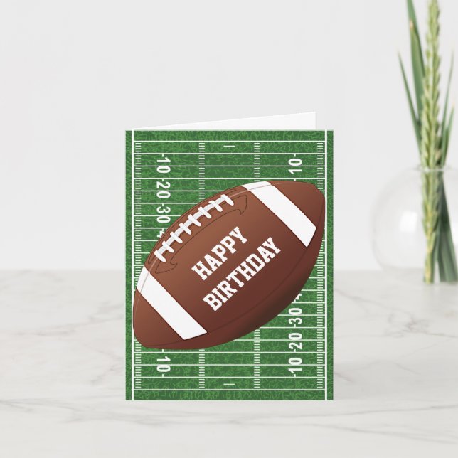 Carte de vœux design football (Devant)