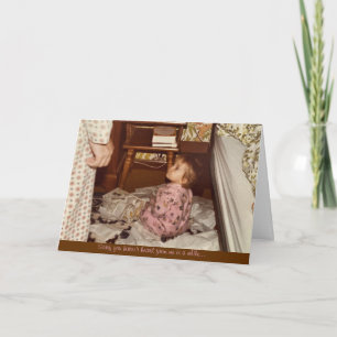 carte de vœux "désolé de n'avoir pas écrit"