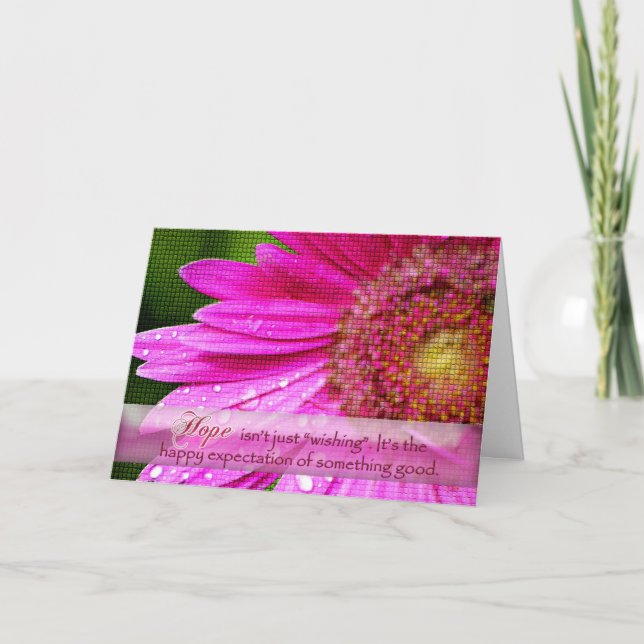Carte de voeux d'espoir (Devant)