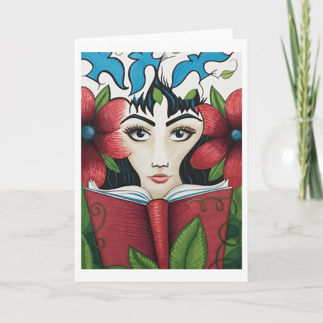 Carte de voeux "d'esprit littéraire" (Devant)