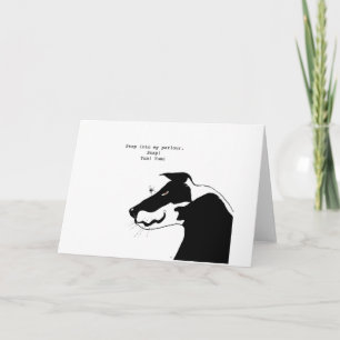 Carte de vœux dessin animé Harry et la mouche