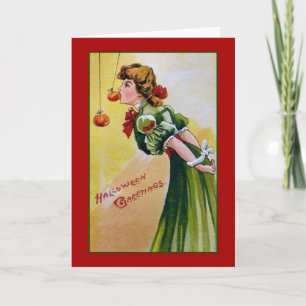 Carte de voeux d'Halloween victorienne