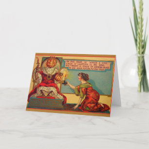 Carte de voeux d'Halloween victorienne