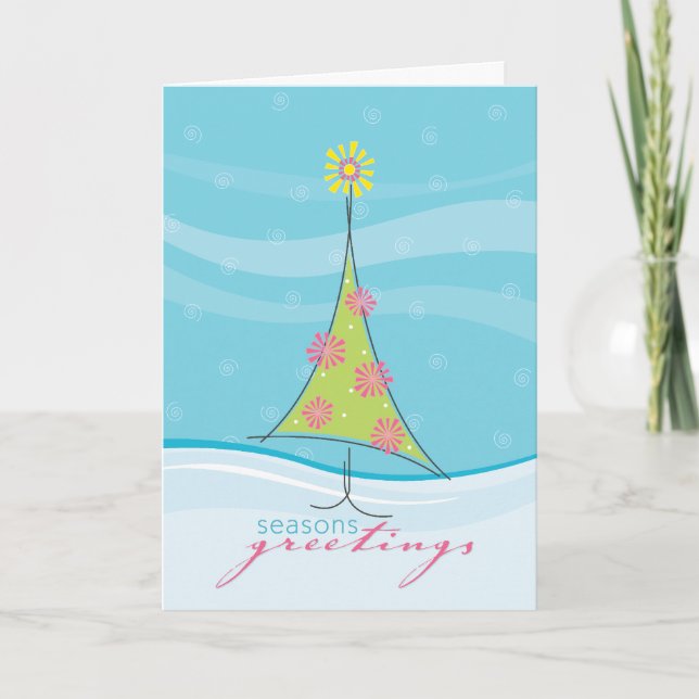 CARTE DE VOEUX D'HIVER : : christmastree lunatique (Devant)