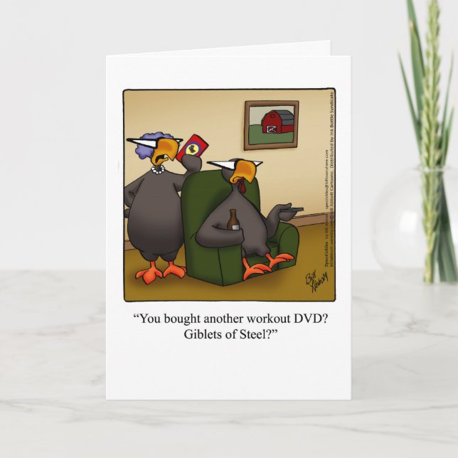 Carte de voeux d'Humour Thanksgiving personnalisab (Devant)