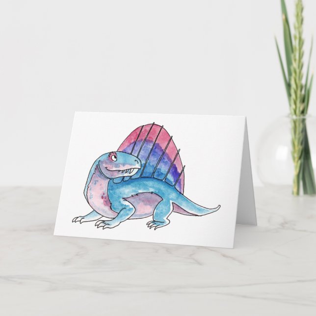 Carte de voeux Dimetrodon (Devant)