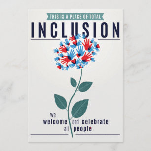 Carte de voeux d'inclusion totale
