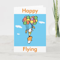 Carte de voeux Ding Duck Balloon