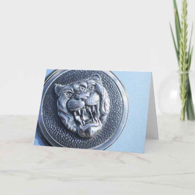 Carte de voeux d'insigne de Jaguar (Devant)