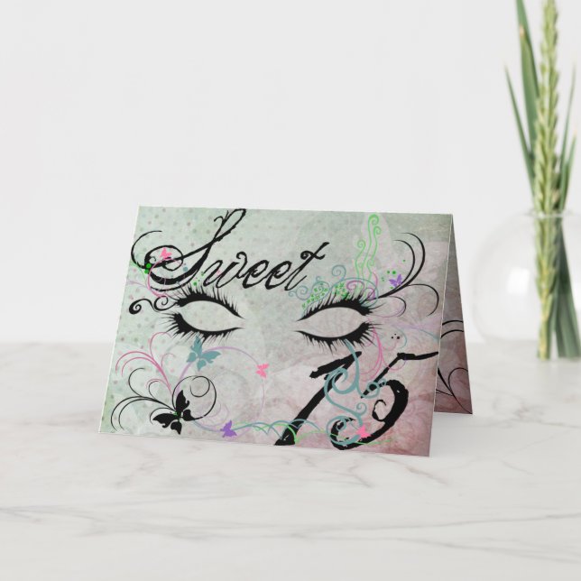 Carte de voeux d'invitation du bonbon 15 à (Devant)