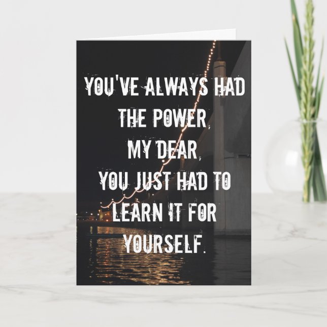 Carte de voeux d'obtention du (Devant)