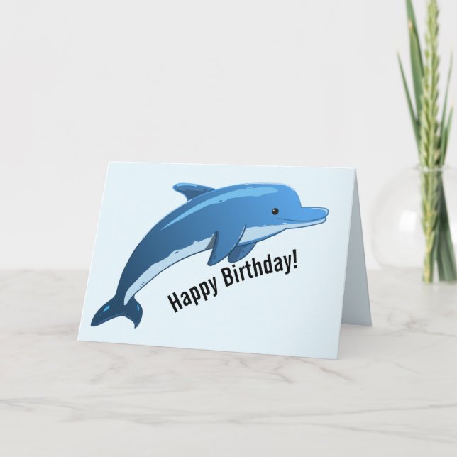 Carte de voeux Dolphin Design (Devant)