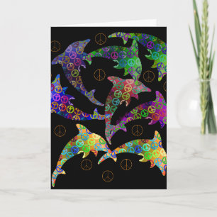 Carte de voeux Dolphin Peace Pod
