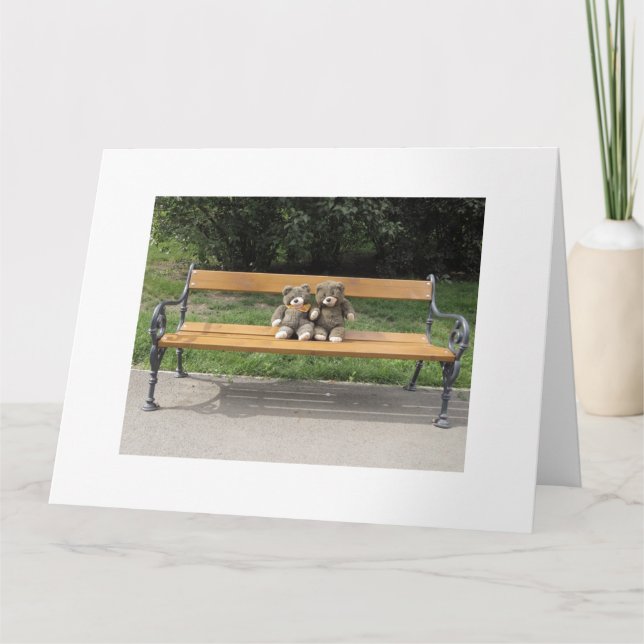 Carte de voeux d'ours de bingo-test (Devant)