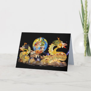 carte de voeux dragon float